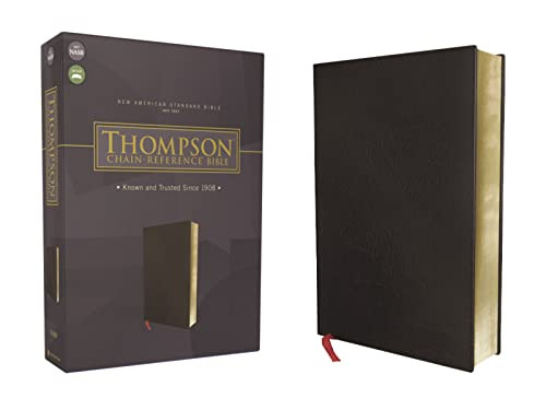 NASB Thompson Chain-Reference Bible Bonded Leather Black Red Letter 1977 Text