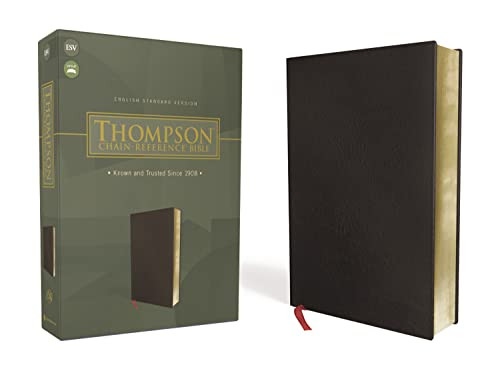 ESV Thompson Chain-Reference Bible Bonded Leather Black Red Letter