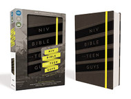 NIV Bible for Teen Guys Leathersoft Charcoal Elastic Closure