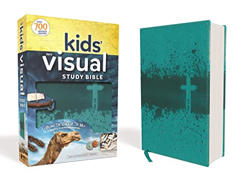 NIV Kids' Visual Study Bible Leathersoft Teal Full Color Interior