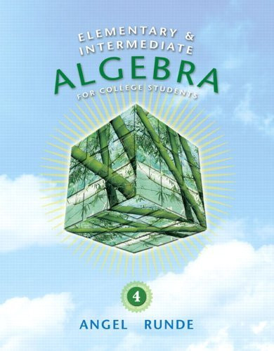 Elementary And Intermediate Algebra For College Students