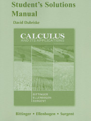 Student Solutions Manual For Calculus And Its Applications