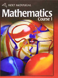 Mcdougal Mathematics Course 1 Student Edition by Holt Mcdougal