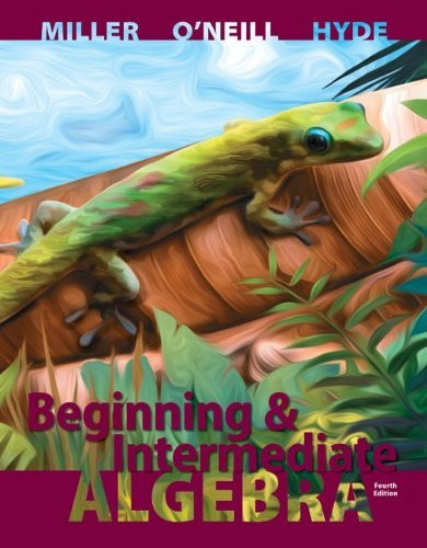 Beginning And Intermediate Algebra