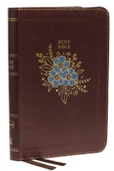 NKJV Thinline Bible Compact Leathersoft Burgundy Red Letter Comfort Print
