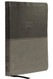 KJV Value Thinline Bible Large Print Leathersoft Gray Red