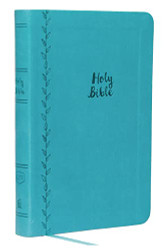 KJV Value Thinline Bible Large Print Leathersoft Blue Red