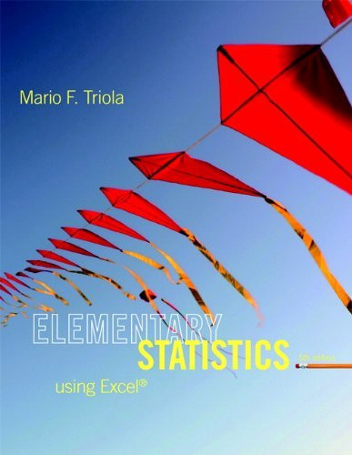 Elementary Statistics Using Excel