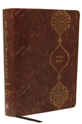 KJV Journal the Word Bible Leathersoft Brown Red Letter Comfort Print