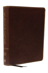 KJV Journal the Word Bible Bonded Leather Brown Red Letter Comfort Print