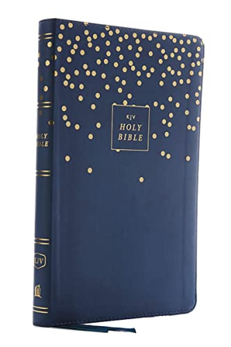 KJV Thinline Bible Youth Edition Leathersoft Blue Red Letter Comfort Print