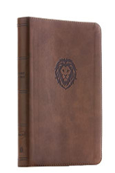 NKJV Thinline Bible Youth Edition Leathersoft Brown Red Letter Comfort Print
