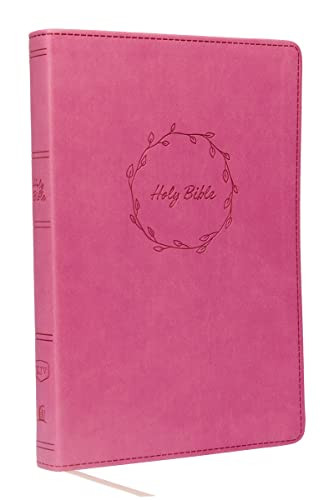 KJV Value Thinline Bible Large Print Leathersoft Pink Red