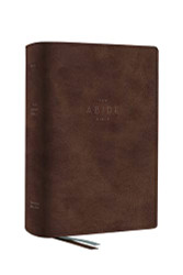 NET Abide Bible Leathersoft Brown Comfort Print: Holy Bible