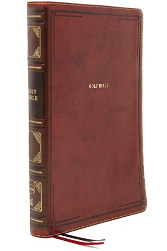 NKJV Holy Bible Giant Print Center-Column Reference Bible Brown