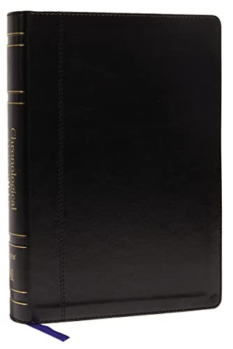 NIV Chronological Study Bible Leathersoft Black Comfort Print