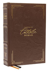 NRSVCE Illustrated Catholic Bible Genuine leather over board