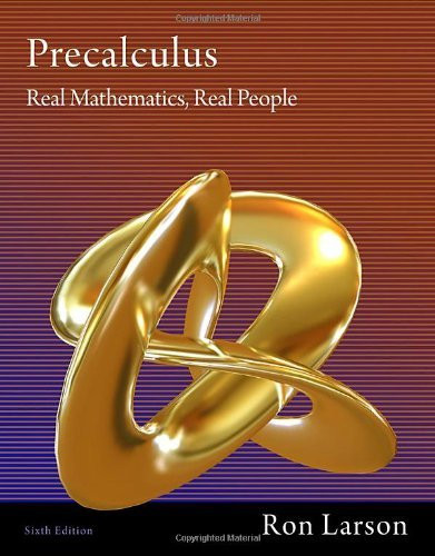 Precalculus Real Mathematics Real People
