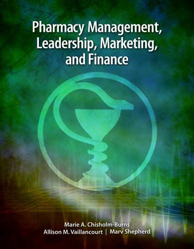 Pharmacy Management Leadership Marketing And Finance