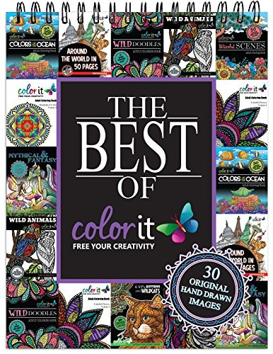Best of ColorIt Adult Coloring Book - Features 30 Original