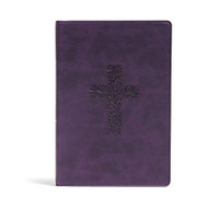 KJV Rainbow Study Bible Purple LeatherTouch Black Letter Pure