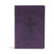 KJV Rainbow Study Bible Purple LeatherTouch Black Letter Pure