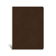 CSB Single-Column Wide-Margin Bible Brown LeatherTouch