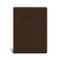 CSB Single-Column Wide-Margin Bible Brown LeatherTouch