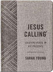 Jesus Calling Textured Gray Leathersoft with full Scriptures