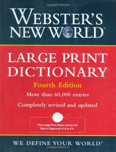 Webster's New World Large Print Dictionary