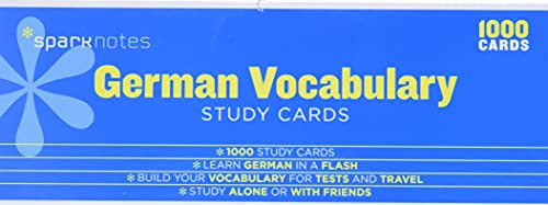 German Vocabulary SparkNotes Study Cards (Volume 11)