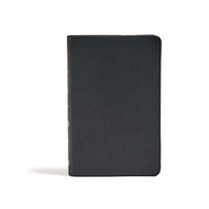 CSB Personal Size Bible Black Genuine Leather