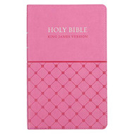 KJV Holy Bible Gift Edition Faux Leather King James Version Pink