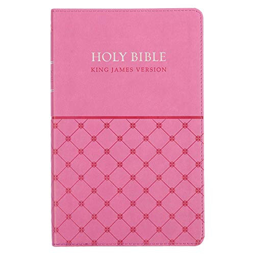 KJV Holy Bible Gift Edition Faux Leather King James Version Pink