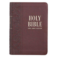 KJV Holy Bible Compact Large Print Faux Leather Red Letter