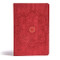 CSB Essential Teen Study Bible Red Flower Cork LeatherTouch