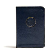 CSB Military Bible Navy Blue LeatherTouch