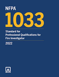 NFPA 1033 Standard for Professional Qualifications for Fire
