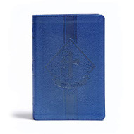 KJV Kids Bible Royal Blue LeatherTouch Easy to Use Red Letter