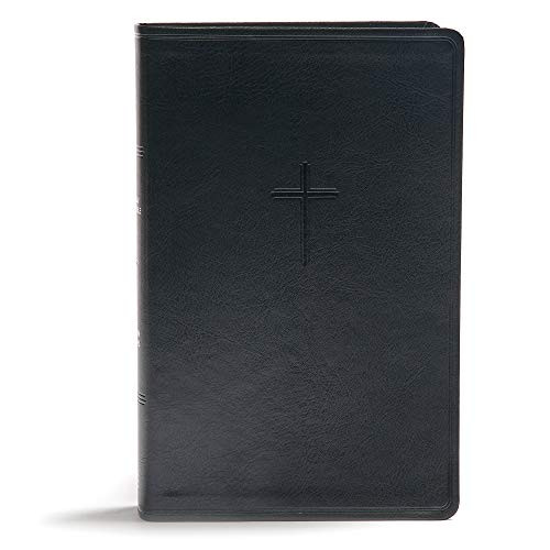 CSB Everyday Study Bible Black LeatherTouch Black Letter Study