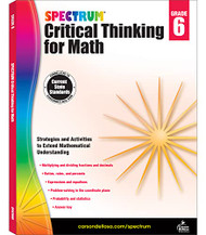 Spectrum 6th Grade Critical Thinking Math Workbooks