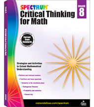 Spectrum 8th Grade Critical Thinking Math Workbooks
