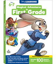 Disney Learning Magical Adventures in First Grade Workbook
