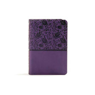 KJV Large Print Compact Reference Bible Purple atherTouch Red