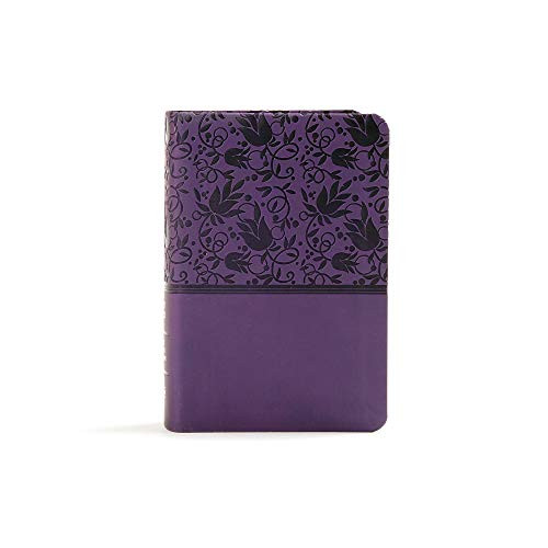 KJV Large Print Compact Reference Bible Purple atherTouch Red