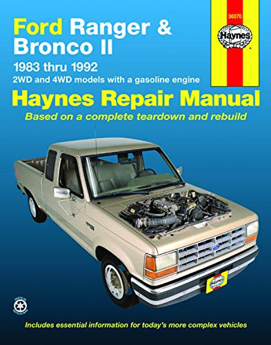 Ford Ranger and Bronco II 1983 thru 1992 Haynes Repair Manual