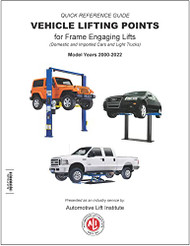 Vehicle Lifting Points Guide by Automotive Lift Institute