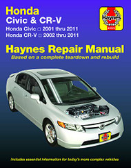 Haynes Honda Civic 2001 thru 2011 & CR-V 2002 thur 2011 Repair Manual