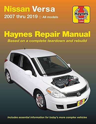 Nissan Versa 2007 thru 2019 Haynes Repair Manual: 2007 thru 2019 All Models