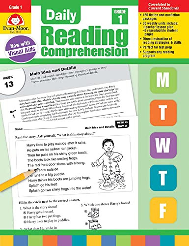 Evan-Moor Daily Reading Comprehension Grade 1 - Homeschooling &